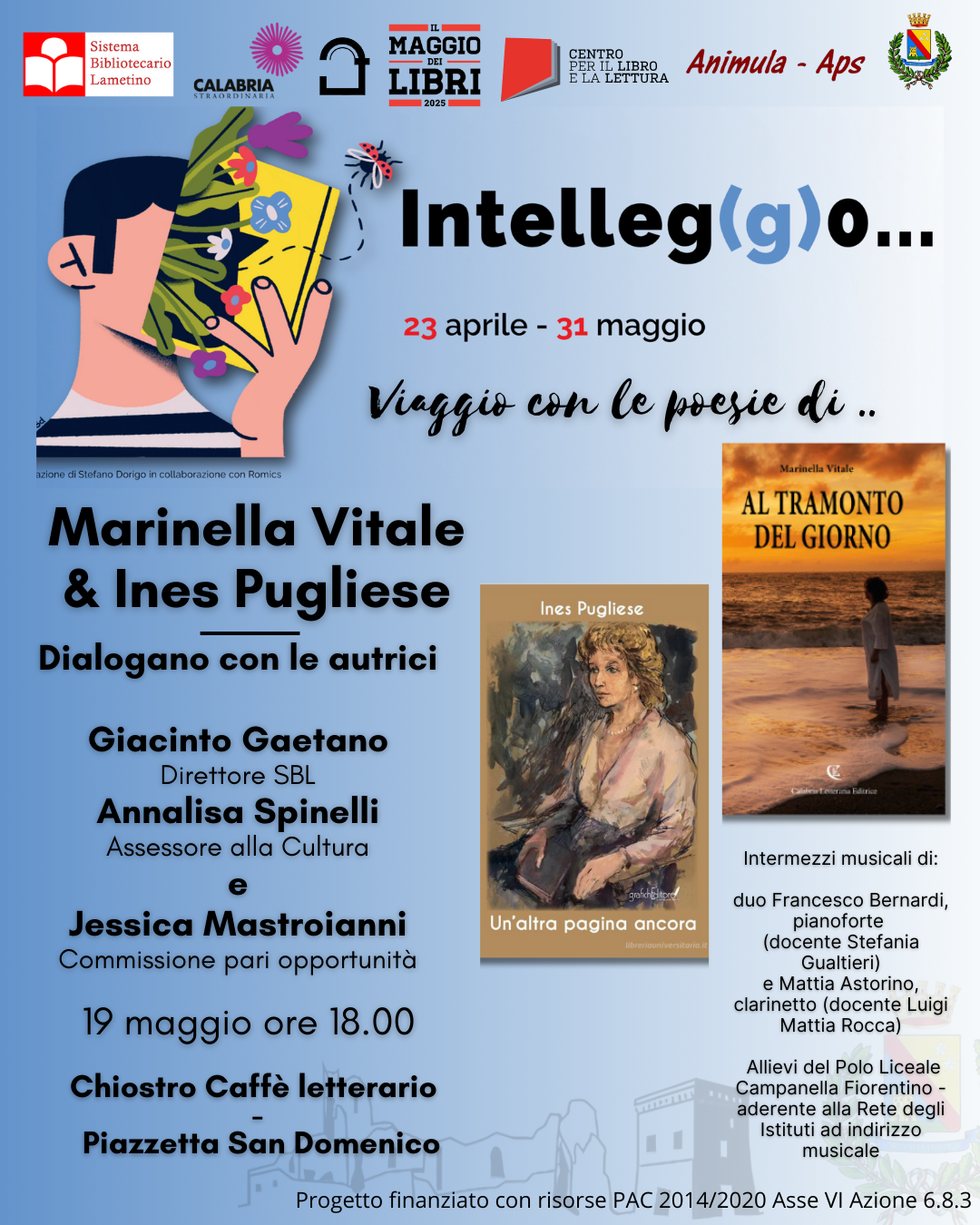 Viaggio con le poesie di Marinella Vitale e Ines Pugliese