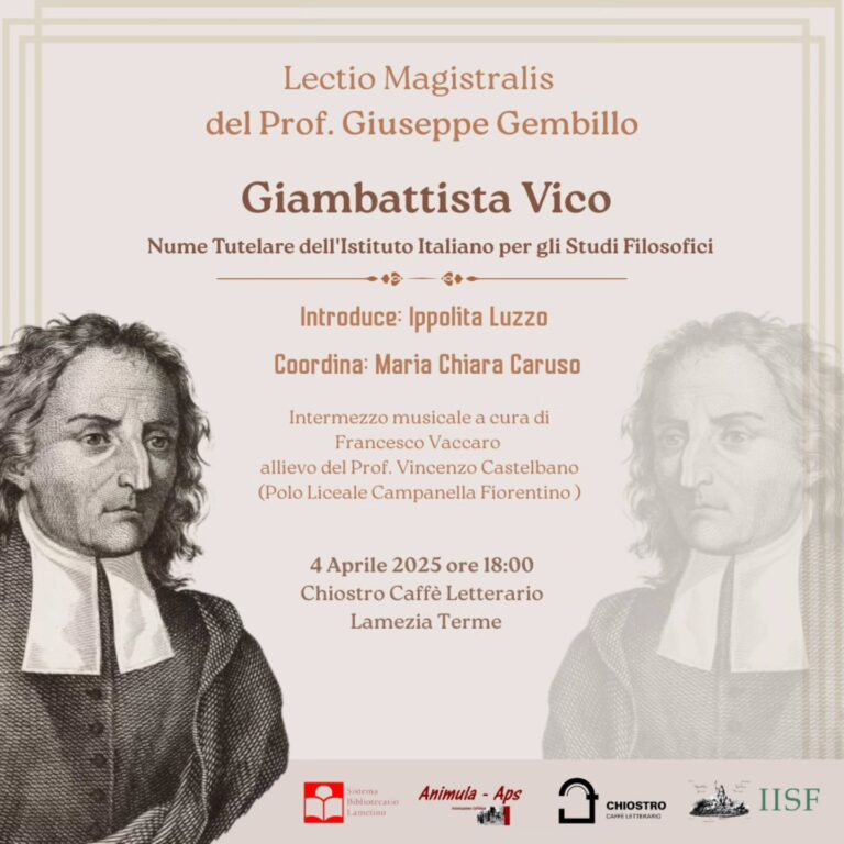 Lectio Magistralis del Prof. Giuseppe Gembillo