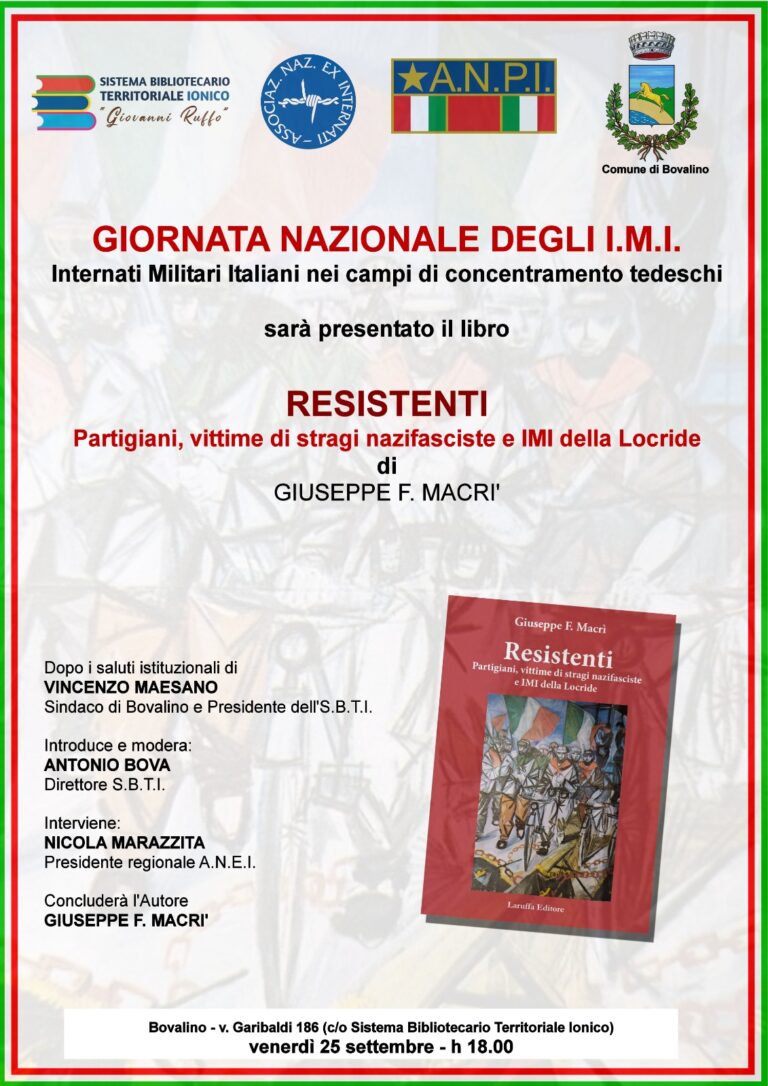 Giornata internazionale degli I.M.I – 25 settembre 2026