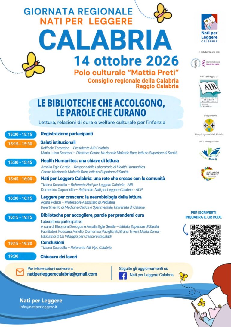 GIORNATA REGIONALE – NATI PER LEGGERE – 14 OTTOBRE 2026